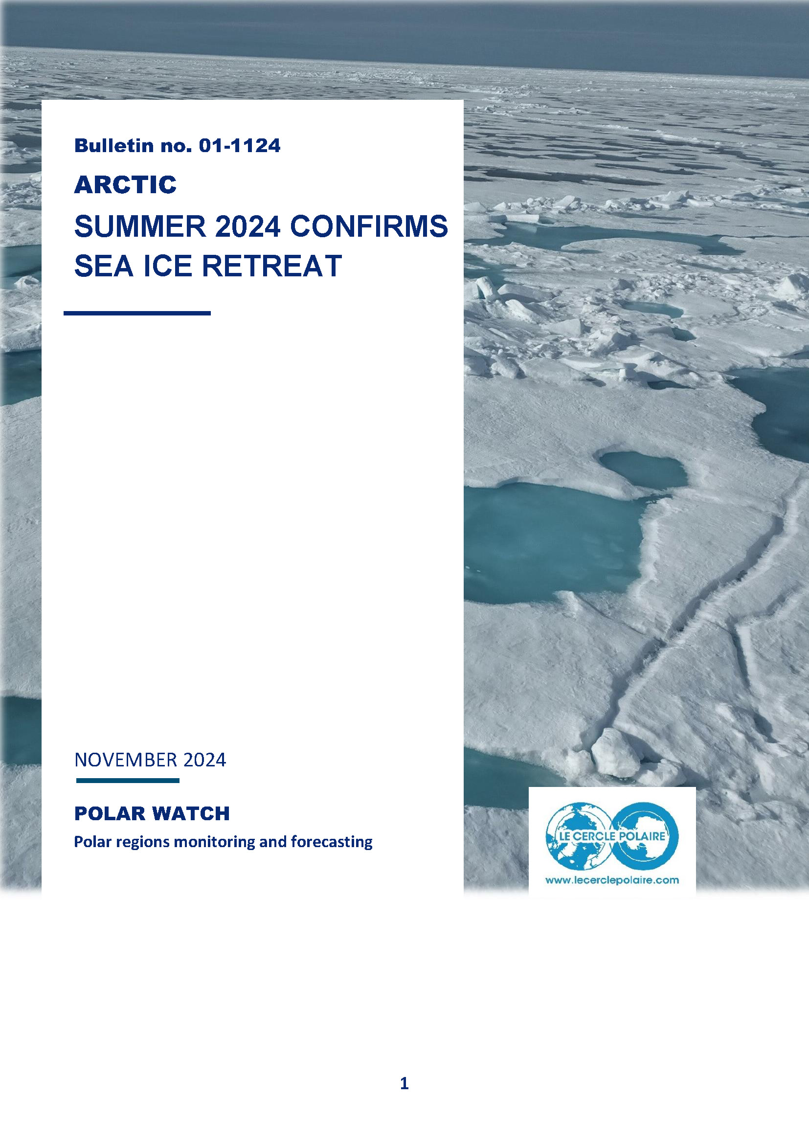 POLAR WATCH bulletin n°1