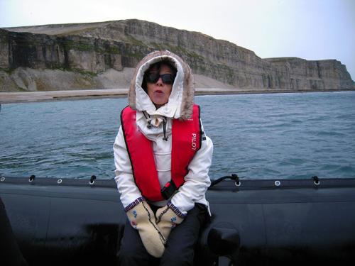 Sub-arctique canadien - Michèle Therrien, membre d’honneur du LCP, professeur des Universités à l’Inalco - © L. Mayet / Le cercle PolaireSub-arctique canadien - Michèle Therrien, membre d’honneur du LCP, professeur des Universités à l’Inalco