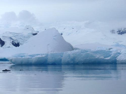 Lindbald Cove est une sorte de cimetière d'icebergs qui viennent s'échouer