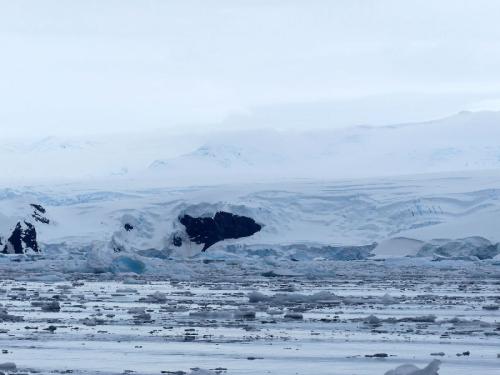 Vue du continent Antarctique